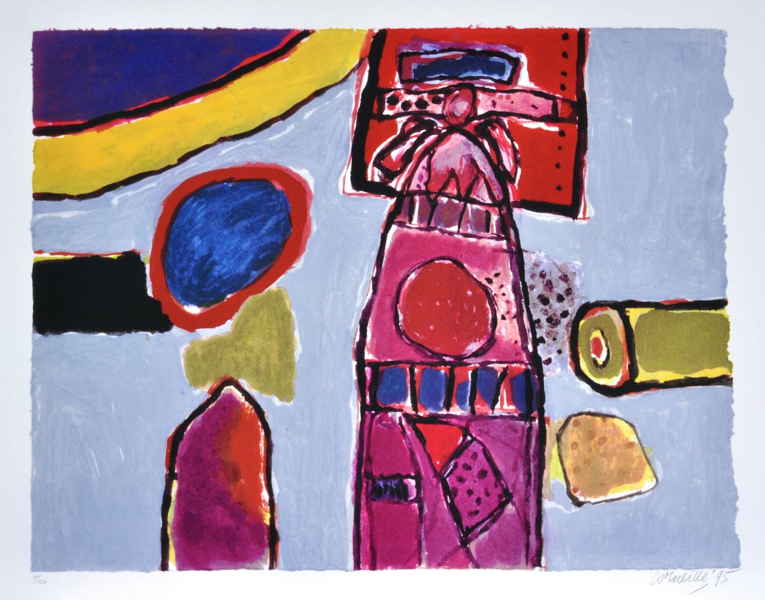 Corneille - Zeefdruk - 60x80 cm - Gesigneerd - n° 1/130 kopen? Bied vanaf 250!