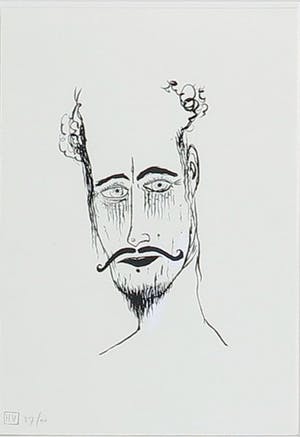 Henk Visch - Zeefdruk, Portretten - Ingelijst kopen? Bied vanaf 1!