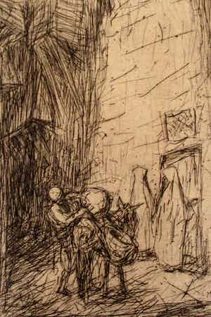 Marius Bauer - ets: een Turkse koopman verkocht voor € 99!