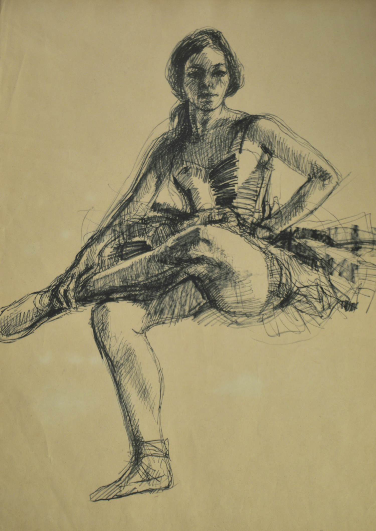 Jan Asselbergs - Zittende ballerina kopen? Bied vanaf 50!