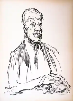 Oskar Kokoschka - Litho, Zelfportret verkauft für € 85!