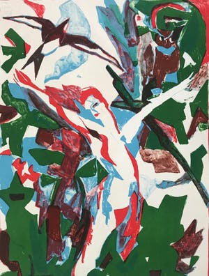 Helle Thorborg - Kleurenlithografie - 'Dansende Dryade' - Gesigneerd - 1995 kopen? Bied vanaf 45!