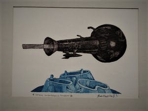 Rob Clous - Surrealistische Handgekleurde Ets in zeer beperkte oplage -gesigneerd - 1969 kopen? Bied vanaf 1!
