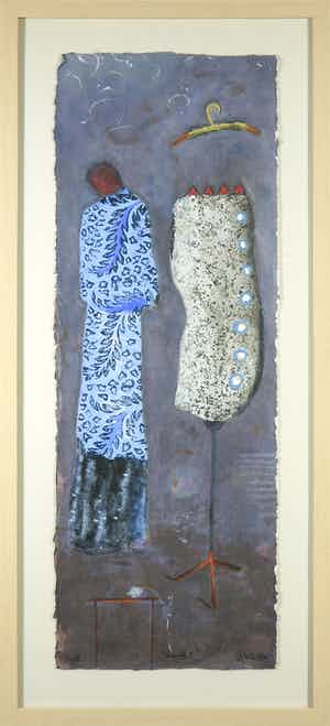 Liesbeth Rahder - Zeefdruk, Shanti I- Ingelijst verkocht voor € 50!