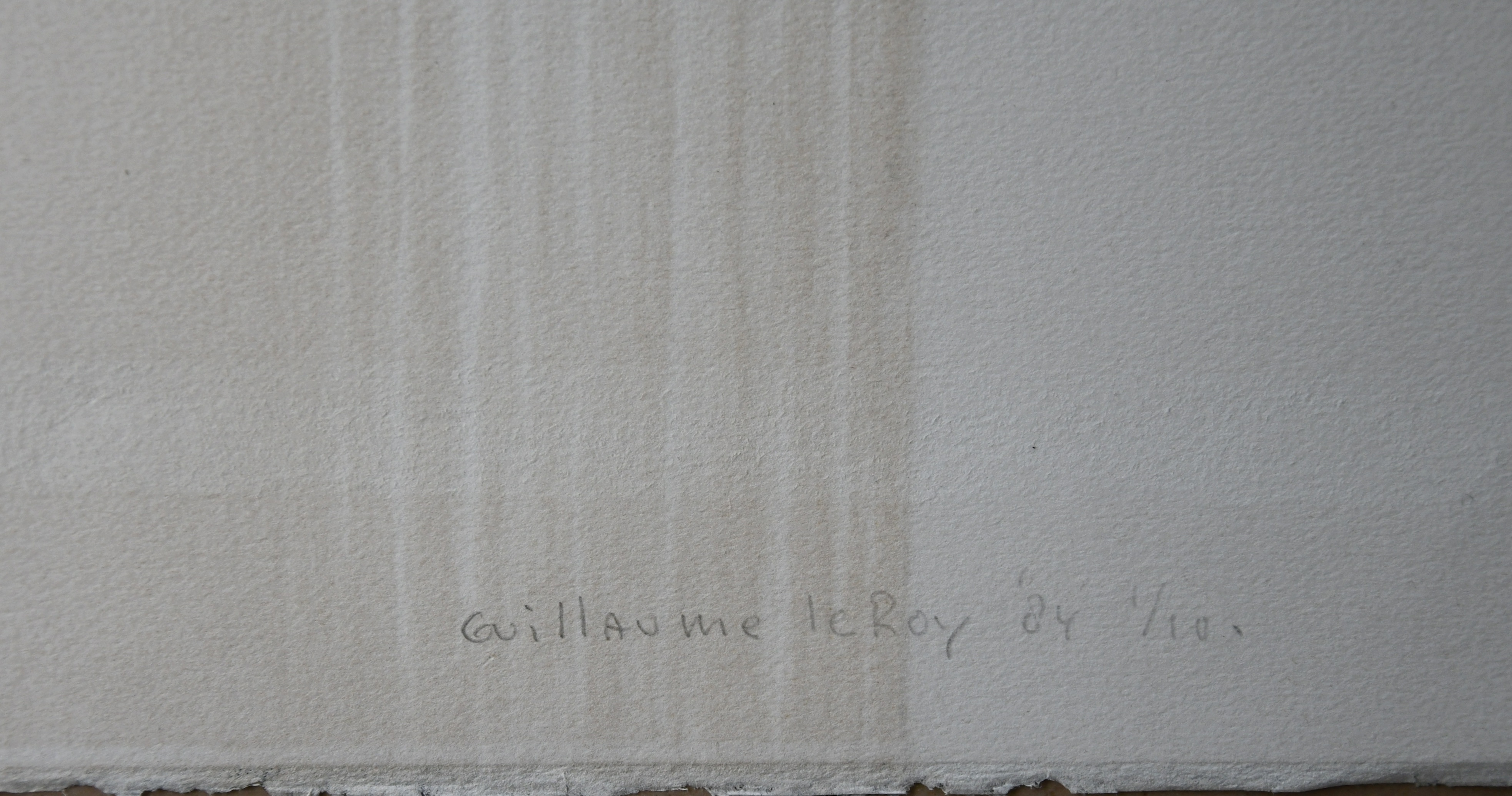 Guillaume Le Roy - Guillaume Le Roy # COMPOSITIE # groot formaat houtsnede, 1984, mint kopen? Bied vanaf 95!