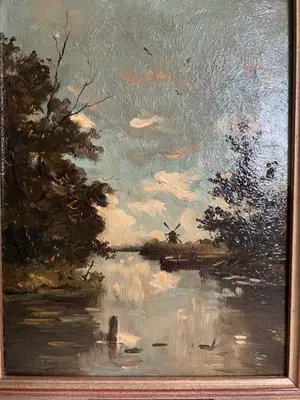 Willem Weissenbruch - “Polderlandschap met molen” kopen? Bied vanaf 700!