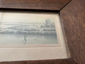 Dirk Harting - Waterkant, gesigneerde ets, circa 1935 kopen? Bied vanaf 35!