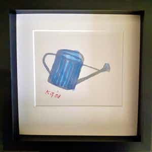 Klaas Gubbels - Gieter, origineel werk, mooi verdiept gelijst verkocht voor € 249!