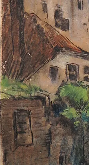 Henk van Leeuwen - Pastel op papier, Zonder titel - Ingelijst kopen? Bied vanaf 1!