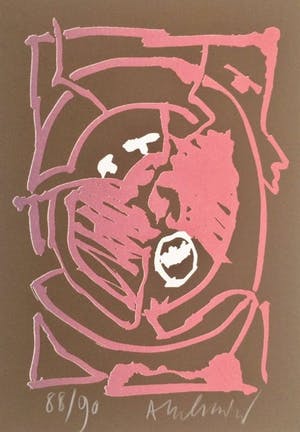 Pierre Alechinsky - Prachtige litho uit de "Tapis et caries" serie kopen? Bied vanaf 250!