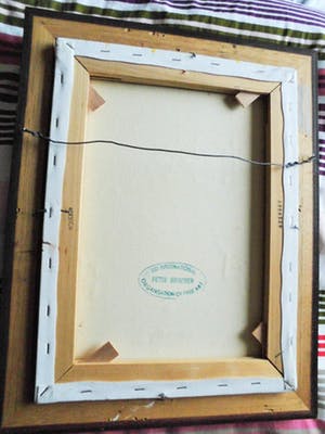 Peter Brouwer - Olieverfschilderij - Kerkintrieur kopen? Bied vanaf 95!