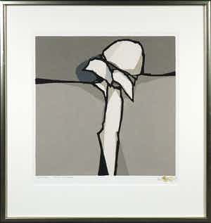 Fon Klement - Boardsnede, Solitaire - Ingelijst verkocht voor € 80!