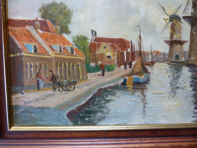 Adri Verveen - ( 1912 - 1988 ) - Dorp aan vaart met molens kopen? Bied vanaf 1!