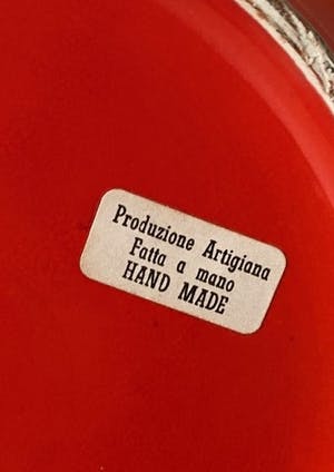 Fratelli Fanciulacci - Oranje aardewerken trompetvaas kopen? Bied vanaf 1!