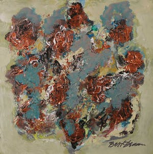 Bert Braam - Acryl op doek, Bloemstuk kopen? Bied vanaf 1!