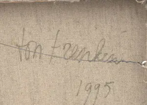 Ton Frenken - Zonder titel, groot, museaal werk uit 1995, izgs kopen? Bied vanaf 900!