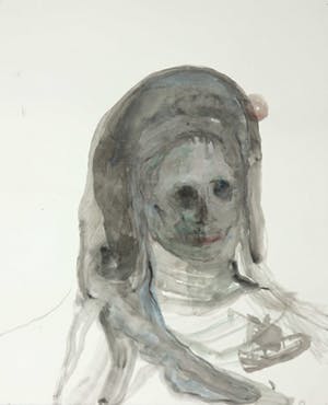 Peter Otto - Aquarel, Portret van Arthur Rimbaud (Le bateau ivre) kopen? Bied vanaf 350!