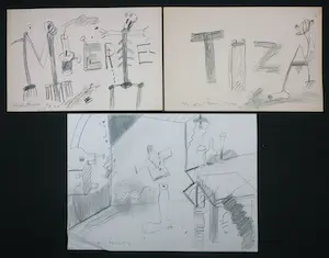 Anton Martineau - Lot van 5 unieke werken op papier! kopen? Bied vanaf 1!