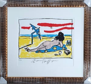 Espen Hagen - Beach - ingelijst. kopen? Bied vanaf 90!
