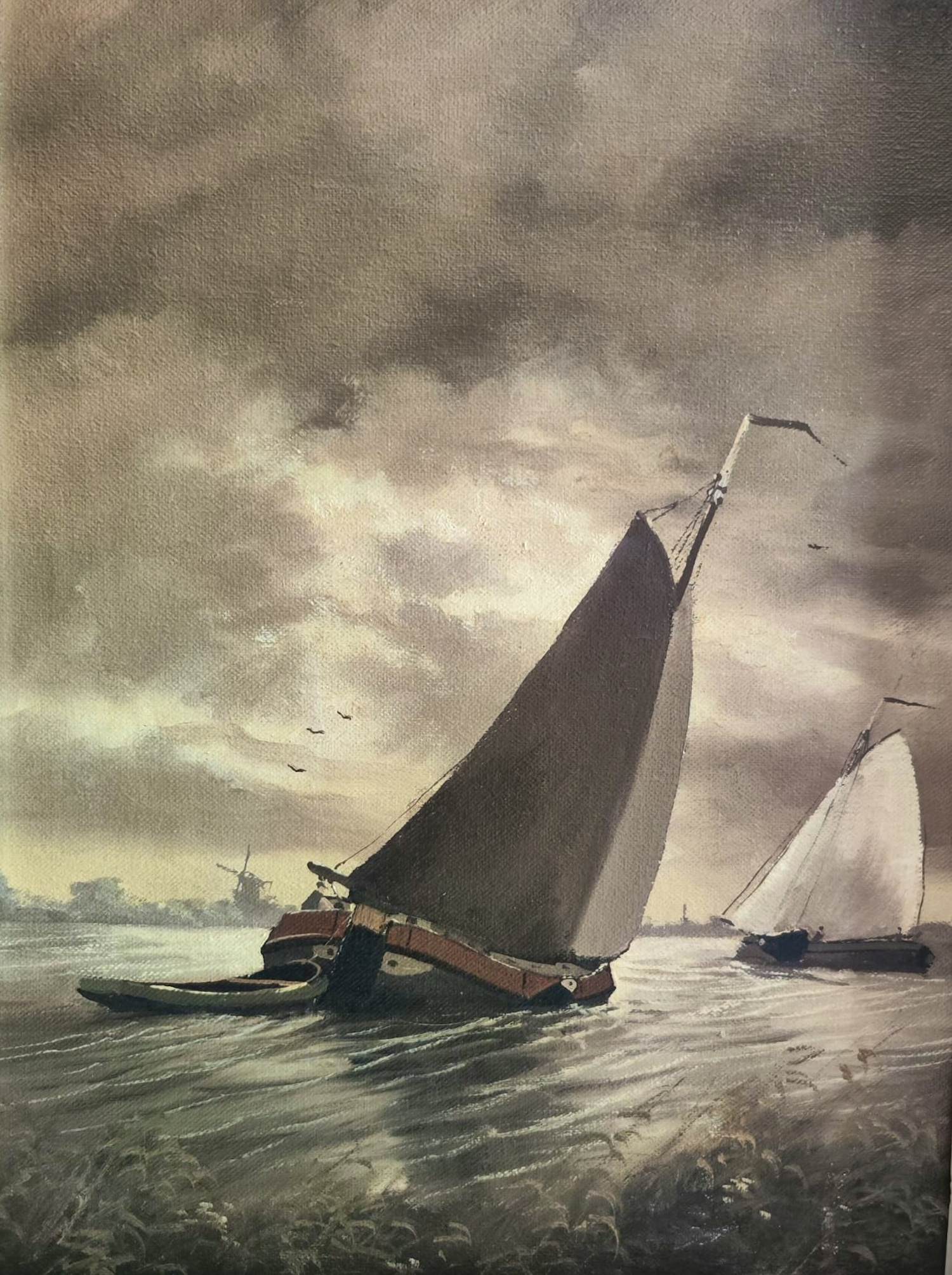 Willem Kroon - Plas met zeilschepen kopen? Bied vanaf 50!