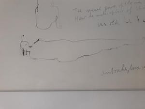Anton Heyboer - Figuren en tekst. Groot! (115 x 90) kopen? Bied vanaf 199!