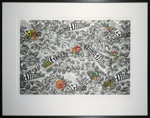 Arjan van Arendonk - Zeefdruk, Re-organisation II - Ingelijst kopen? Bied vanaf 35!