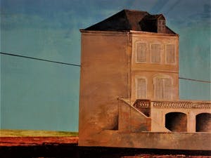 Erna van Mondfrans - Fraai verstild realistisch olieverf "Normandie / Frankrijk" gesigneerd kopen? Bied vanaf 10!