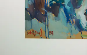 Willem Janssen - Acryl op papier, Dansende vrouwen - Ingelijst kaufen? Bieten Sie von 70!