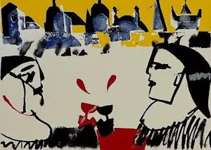 AcheterHerman Brood - zeefdruk: Pleegzuster Bloedwijn? Enchérissez de 199!