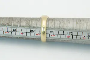 5- Massief 14Krt geel-gouden en 0.25crt H/si1 diamanten solitair ring kopen? Bied vanaf 580!