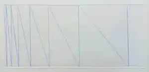 Helmut M. Federle - Diatonic structure, vernis mou ets (mooi ingelijst) vendu pour 500€ !