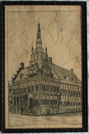 Johannes Elsinga - + Henriëtte Hubregtse-Lanzing : 3 Ingelijste prenten van Franeker, Friesland kopen? Bied vanaf 50!