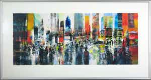 Peter Meijer - Zeefdruk, Zonder titel - Ingelijst verkocht voor € 60!