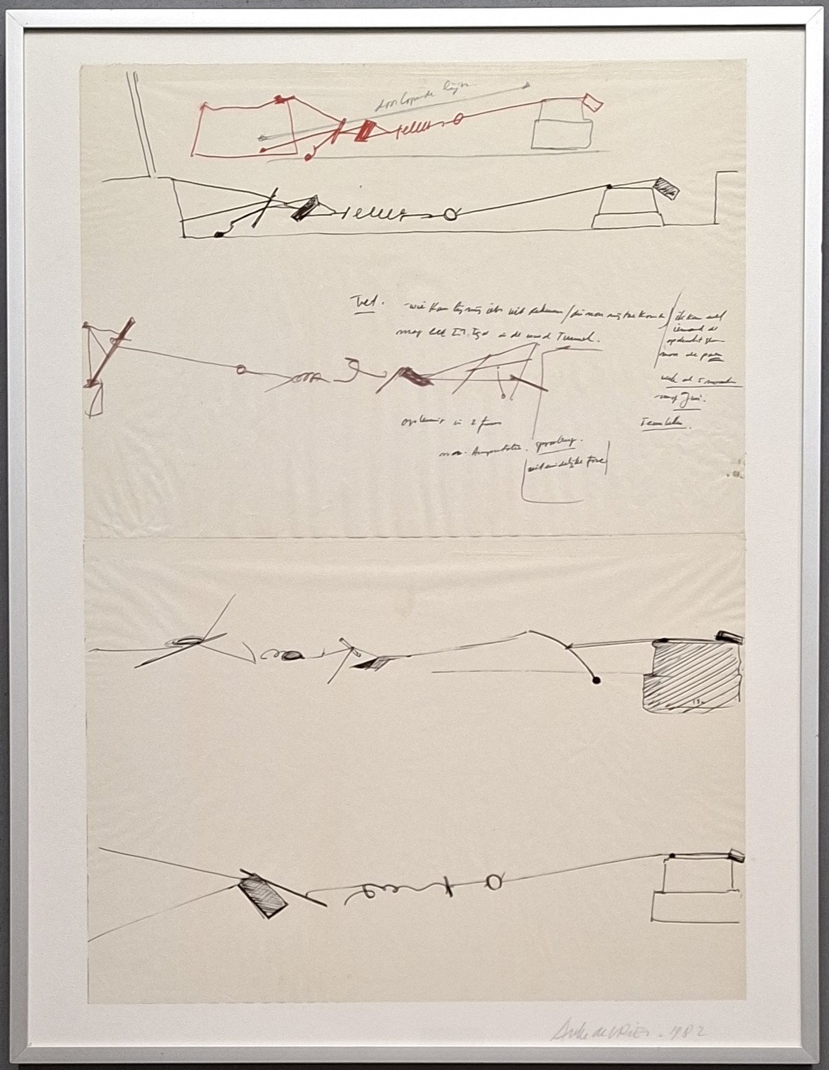 Auke de Vries - 2 stuks inkt tekening – gesigneerd – ingelijst kopen? Bied vanaf 129!
