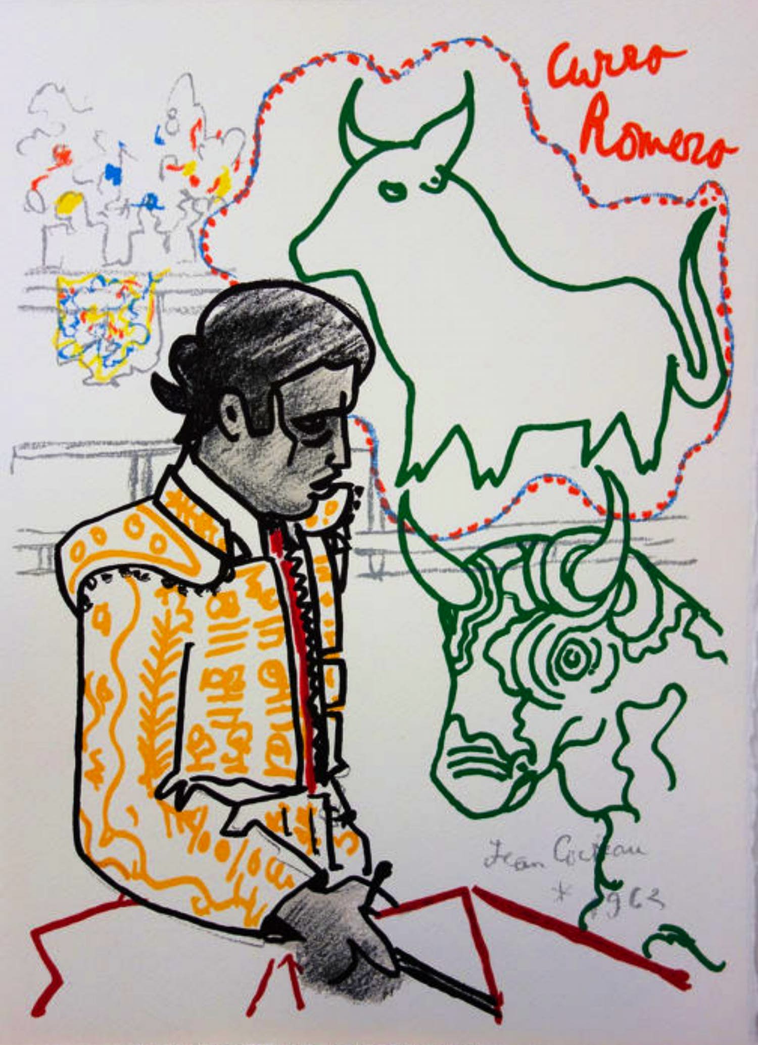 Jean Cocteau - JEAN COCTEAU - Curro Romero verkocht voor € 145!