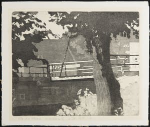 Rik van Iperen - Ets en aquatint, Wilkerbrug II kopen? Bied vanaf 20!