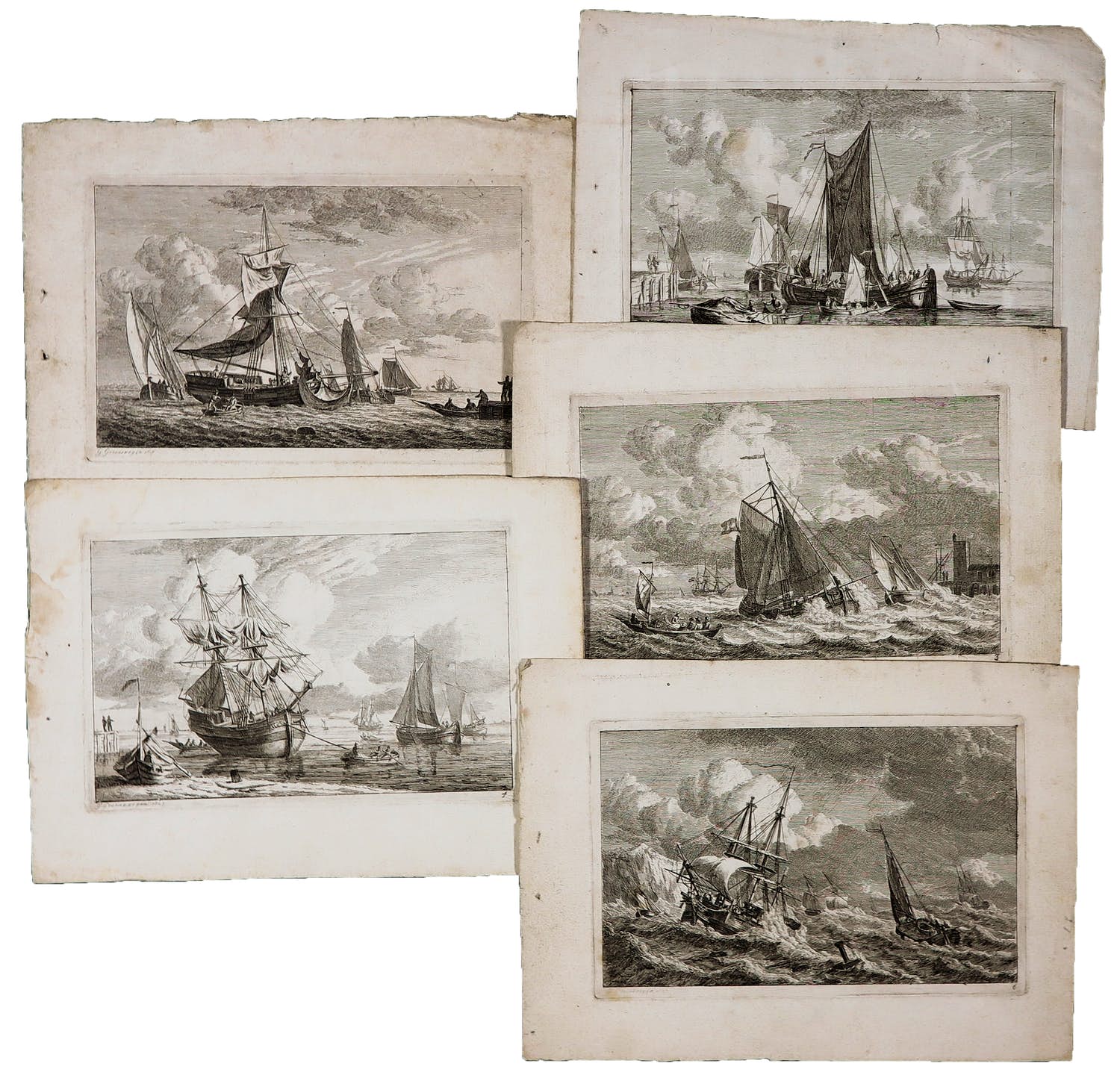 Gerrit Groenewegen - Lot van vijf gravures kopen? Bied vanaf 500!