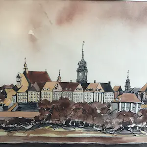 Niet of onleesbaar gesigneerd - Gdansk? kopen? Bied vanaf 1!