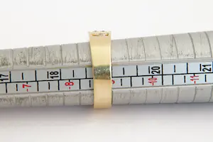 103- Vintage SEVENTIES bicolor 18Krt FANTASIE heren ring kopen? Bied vanaf 270!