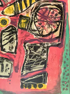 Corneille - "Été Incendiaire" - Zeldzame Antieke Litho uit 1965 kopen? Bied vanaf 599!