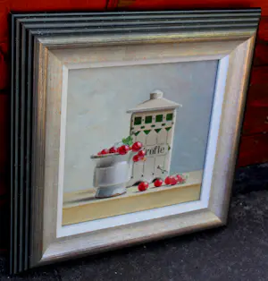 Buy Piet Gutter - Ingelijste olieverf op board: Stilleven - 1996 (nette lijst!)? Bid from 899!