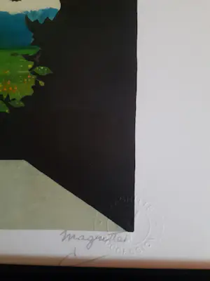 Buy Rene Magritte - 'Le Plagiat' (prachtig gelijst!)? Bid from 350!