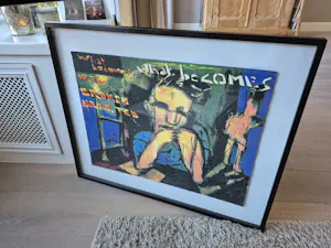 Herman Brood - What becomes of the broken hearted - zeefdruk, gesigneerd r,o, kopen? Bied vanaf 495!