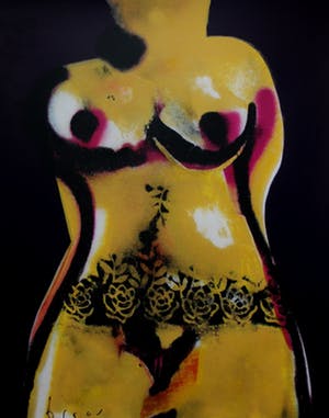 Herman Brood - Grote zeefdruk: Torso kopen? Bied vanaf 395!