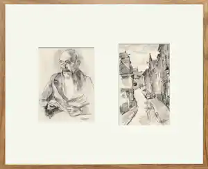Cor Noltee - Twee tekeningen verkocht voor € 150!