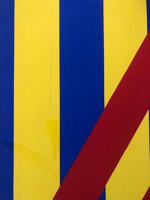 Bob Bonies - Blauw-rood-gele compositie - 1967 kopen? Bied vanaf 1!