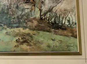Victor Uytterschaut - Prachtig aquarel, landelijk tafereel kopen? Bied vanaf 120!