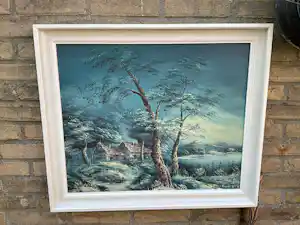 Clara Davis Inness - Winterlandschap. verkauft für € 35!