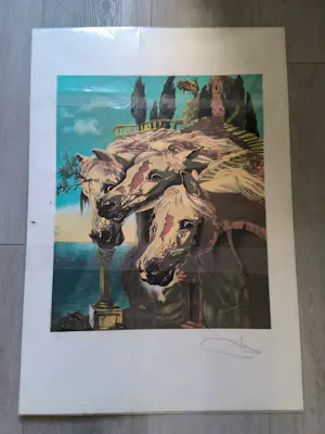 AcheterSalvador Dali - Chevaux surréalistes. Lithographie...? Enchérissez de 375!