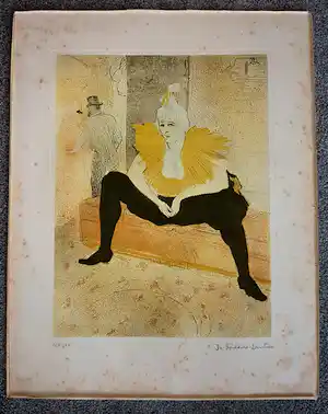 Henri de Toulouse-Lautrec - de geliefde clown Cha- U- Kao. vendu pour 60€ !